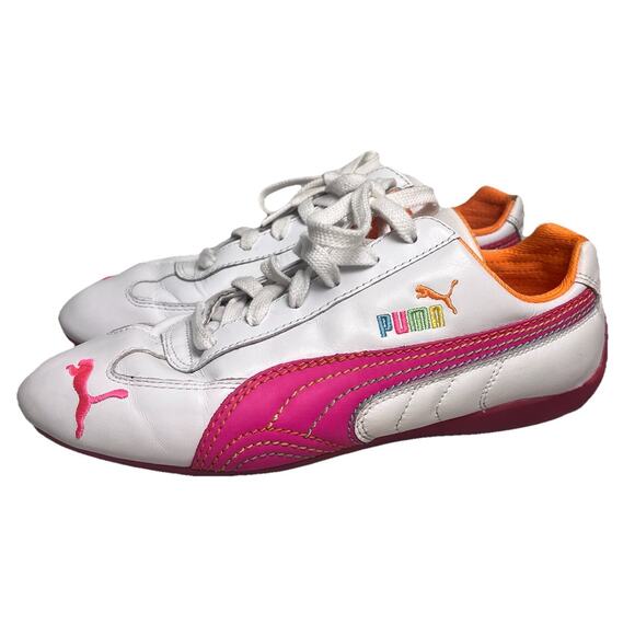 Puma Speedcat Motorsport Shoes Women’s 8.5 Pink White Y2K Retro Leather Sneaker - Picture 1 of 16